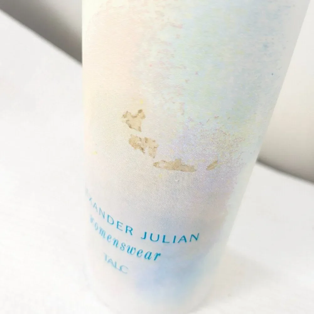 Vintage Alexander Julian WOMENSWEAR Talc Body Powder 4.5oz‎ Paul Sebastian READ